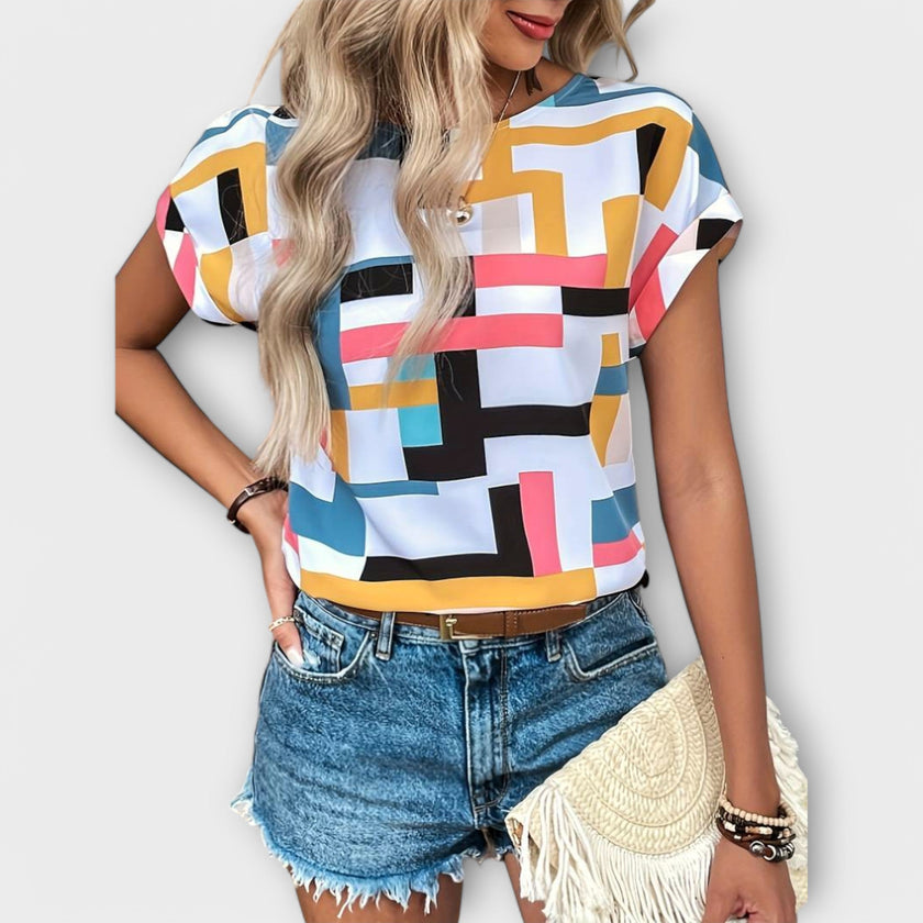 Blusa de manga curta feminino