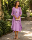 Valéria | Conjunto de Chiffon com Bordado