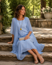 Valéria | Conjunto de Chiffon com Bordado