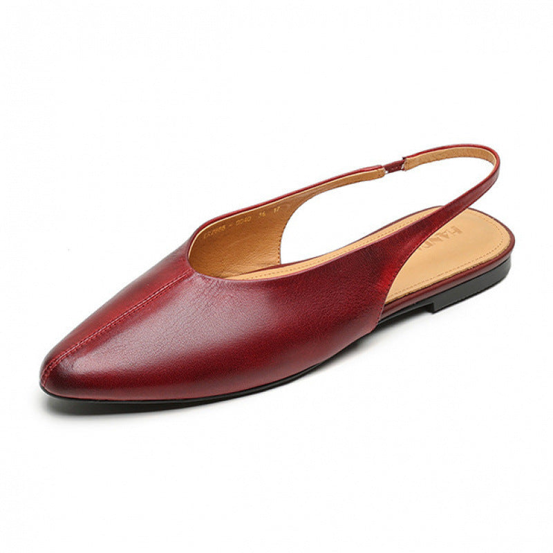 Lara – Sapatos slingback de biqueira fina