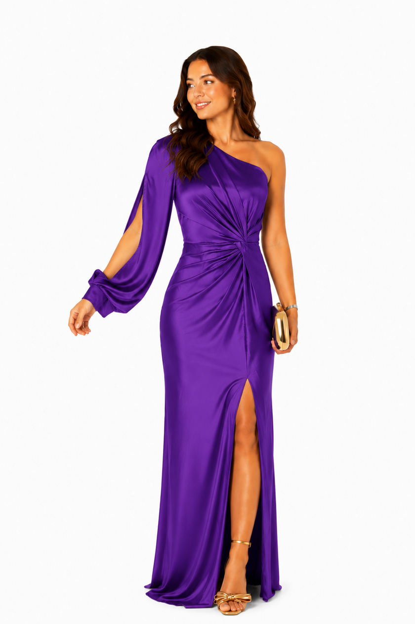 Vestido Maxi Olívia — Elegância Assimétrica