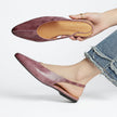 Lara – Sapatos slingback de biqueira fina