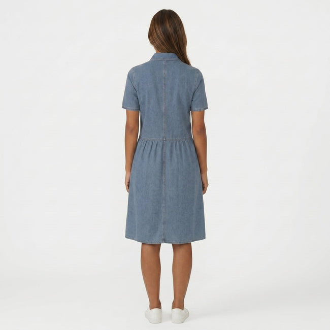 Isabela – Vestido casual em ganga