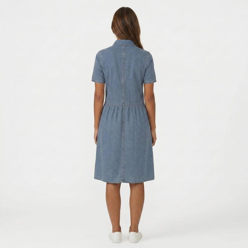 Isabela – Vestido casual em ganga