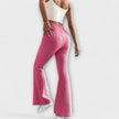 Calças largas com estilo feminino