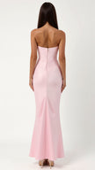 Vestido comprido com corpete feminino