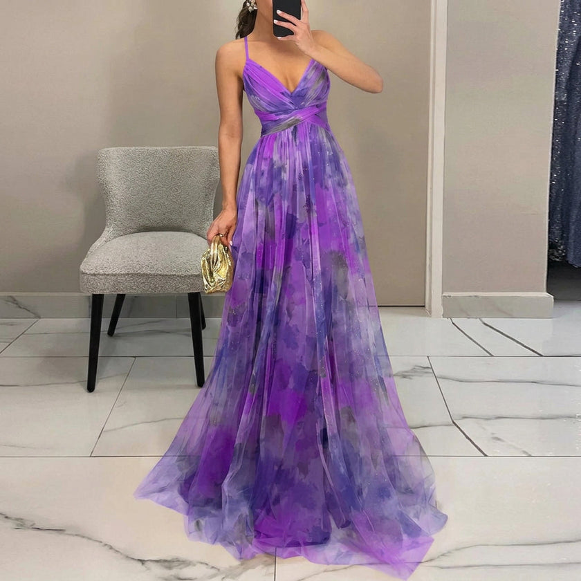 Vestido Maxi Com Estampado Floral feminino