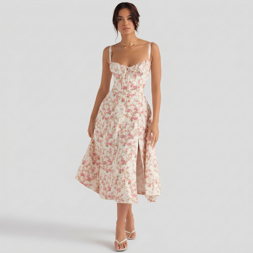 Vestido Maxi Elegante feminino