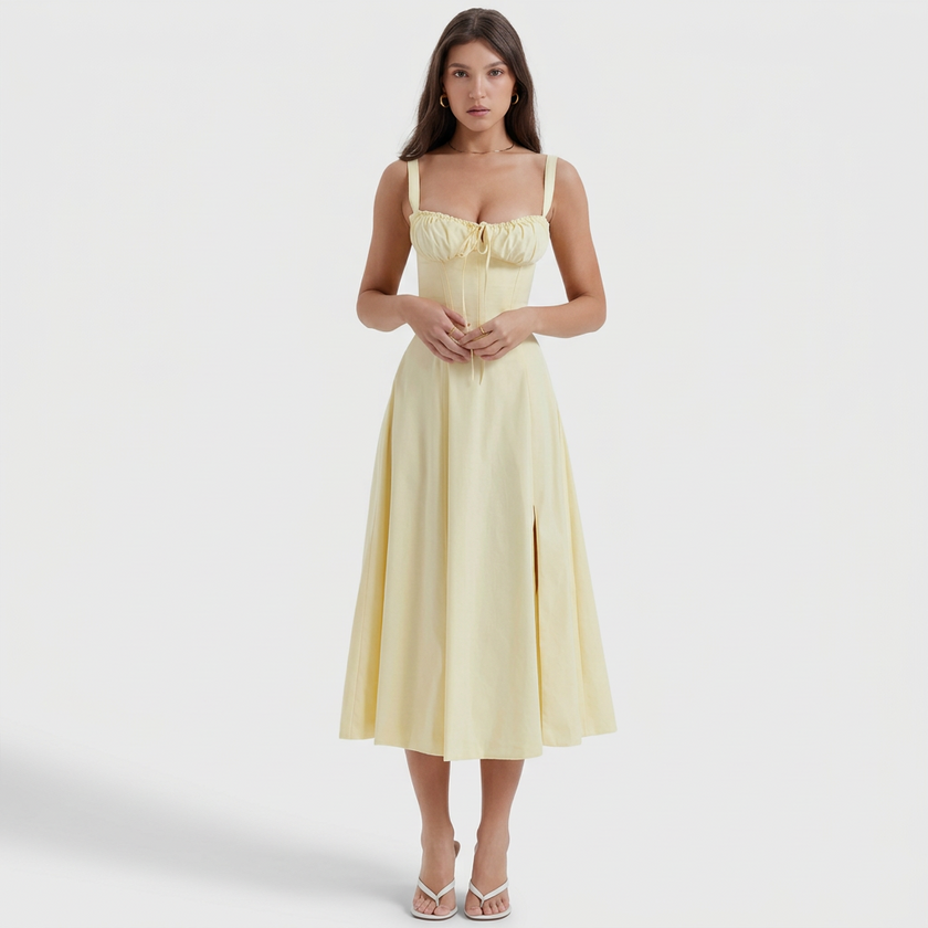 Vestido Maxi Elegante feminino