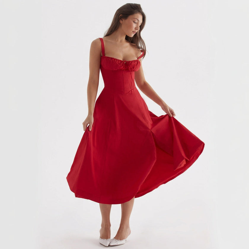 Vestido Maxi Elegante feminino