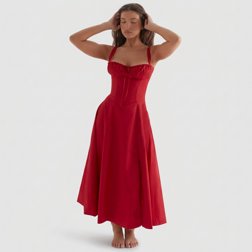 Vestido Maxi Elegante feminino