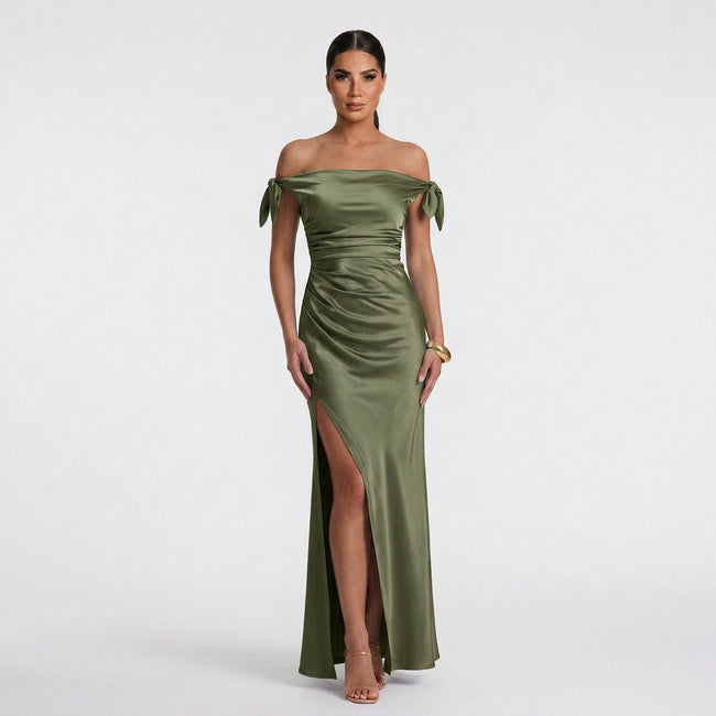Vestido Maxi Elegante feminino