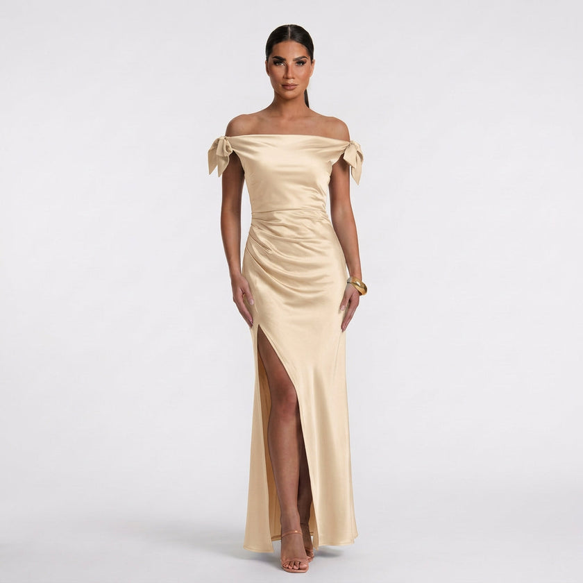 Vestido Maxi Elegante feminino