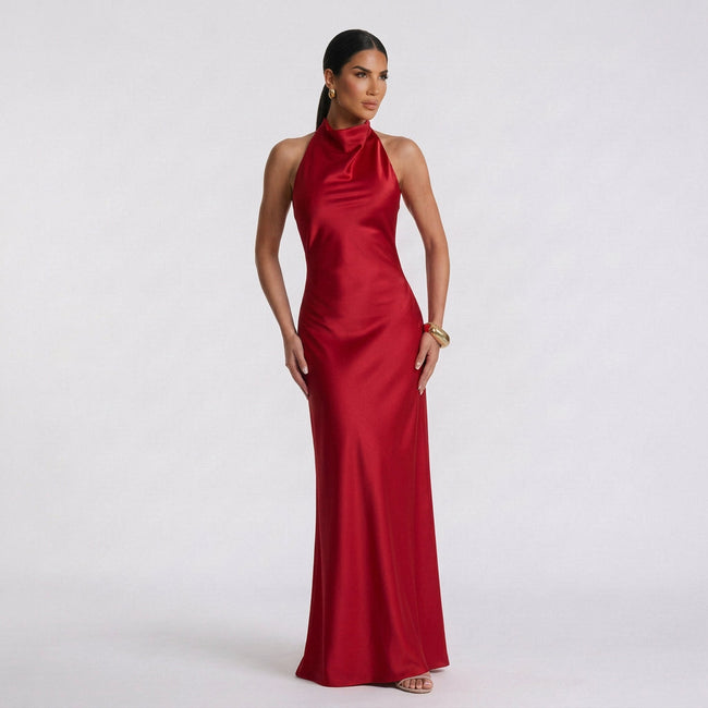 Vestido Maxi Elegante feminino