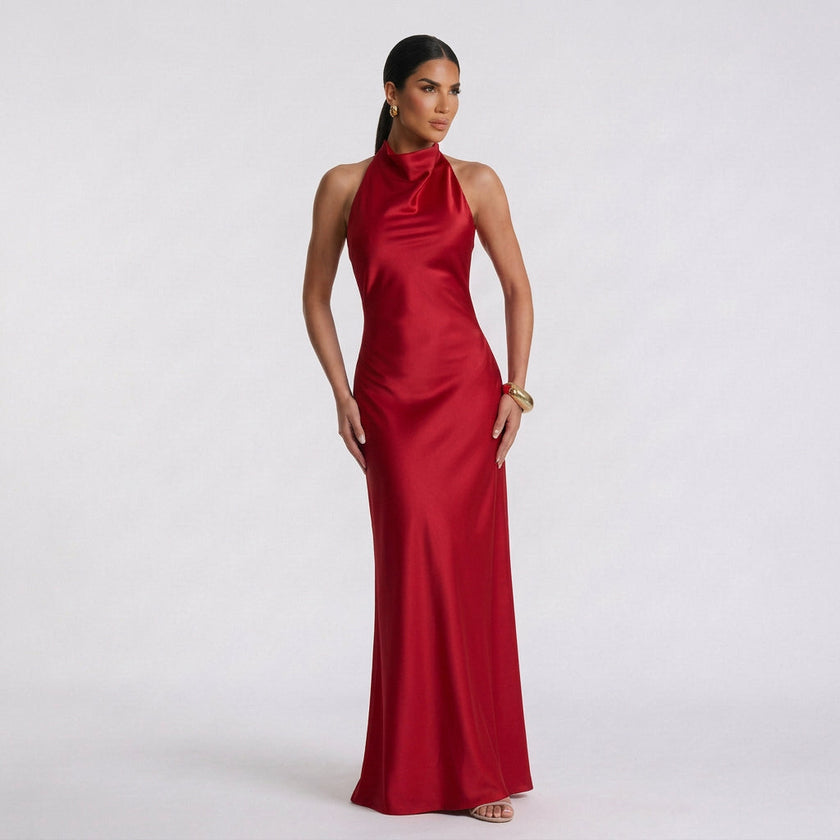 Vestido Maxi Elegante feminino