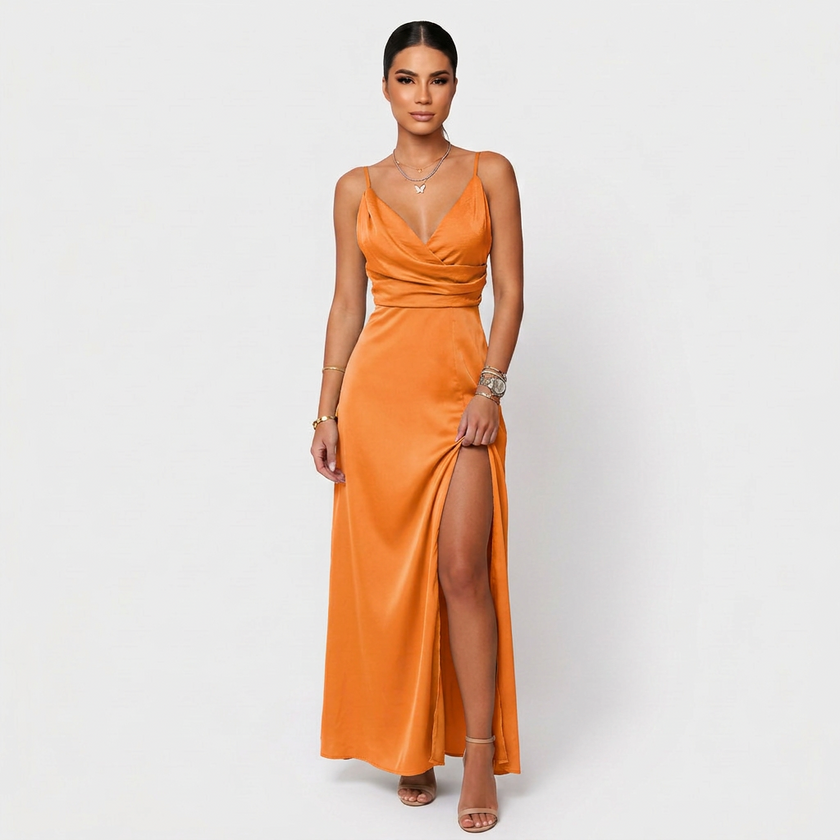 Vestido Maxi Elegante feminino