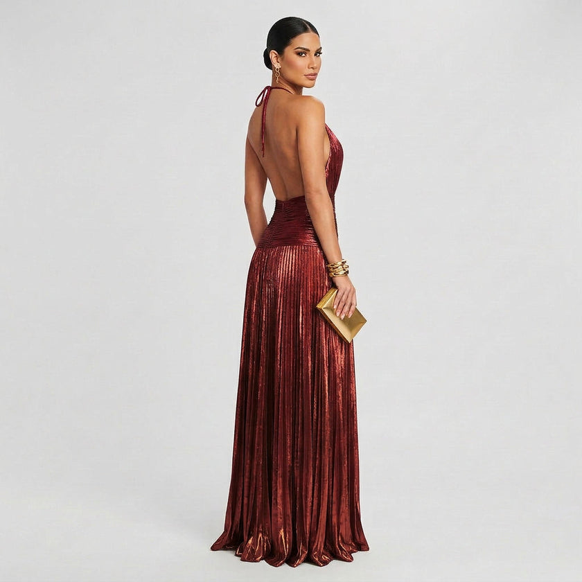 Vestido Maxi Elegante feminino