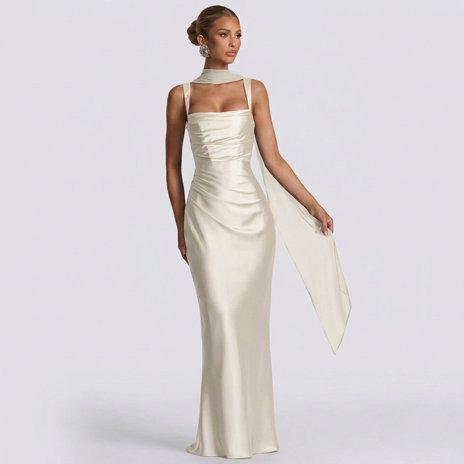 Vestido Maxi Elegante feminino