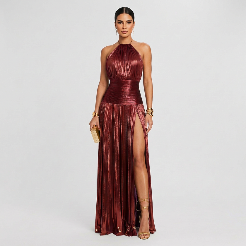 Vestido Maxi Elegante feminino