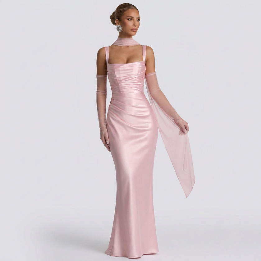 Vestido Maxi Elegante feminino