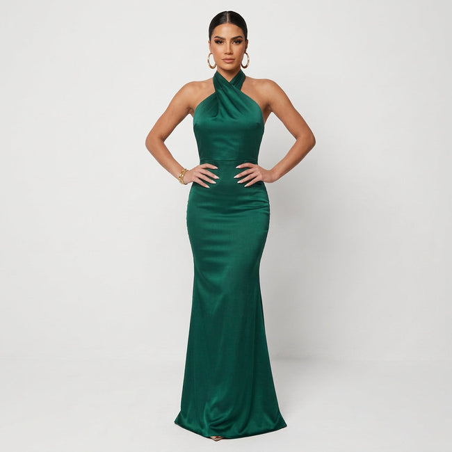 Vestido Maxi Elegante feminino