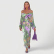 Vestido de verão luxuoso feminino