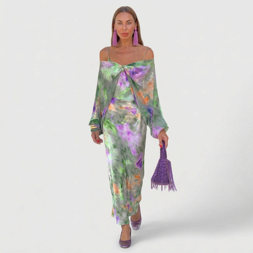 Vestido de verão luxuoso feminino