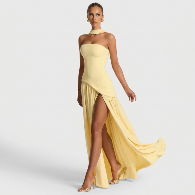 Vestido Longo Sofisticado feminino