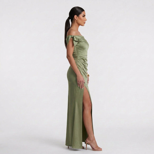 Vestido Maxi Elegante feminino