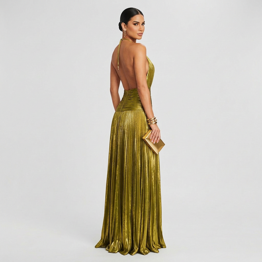 Vestido Maxi Elegante feminino