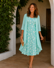 Solene | Vestido Floral em Camadas