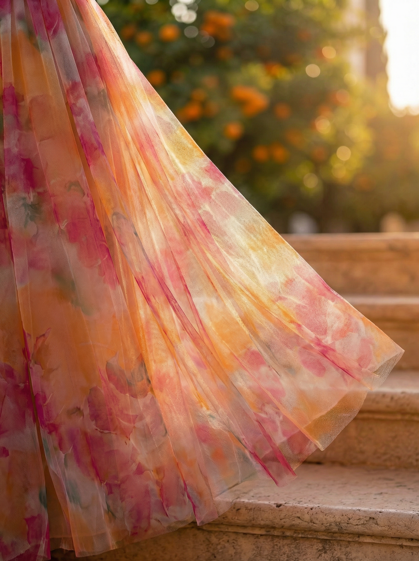 Julieta | Vestido Maxi Floral com Decote Cruzado