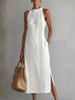 Vestido Clara com renda delicada e charme de verão
