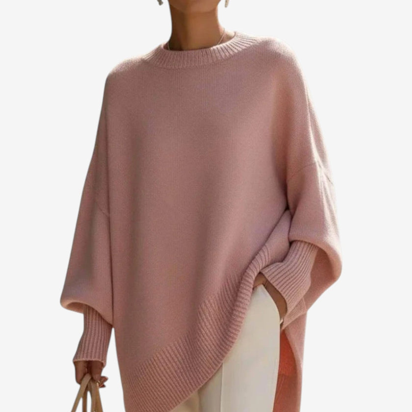 Helene — Poncho assimétrico drapeado
