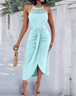 Ayla | Vestido Midi com Efeito Drapeado