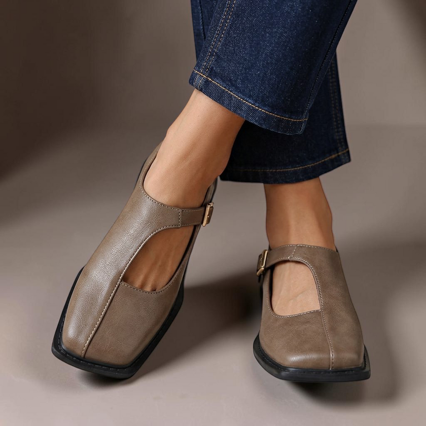 Rosalie | Ballerinas em couro confortáveis