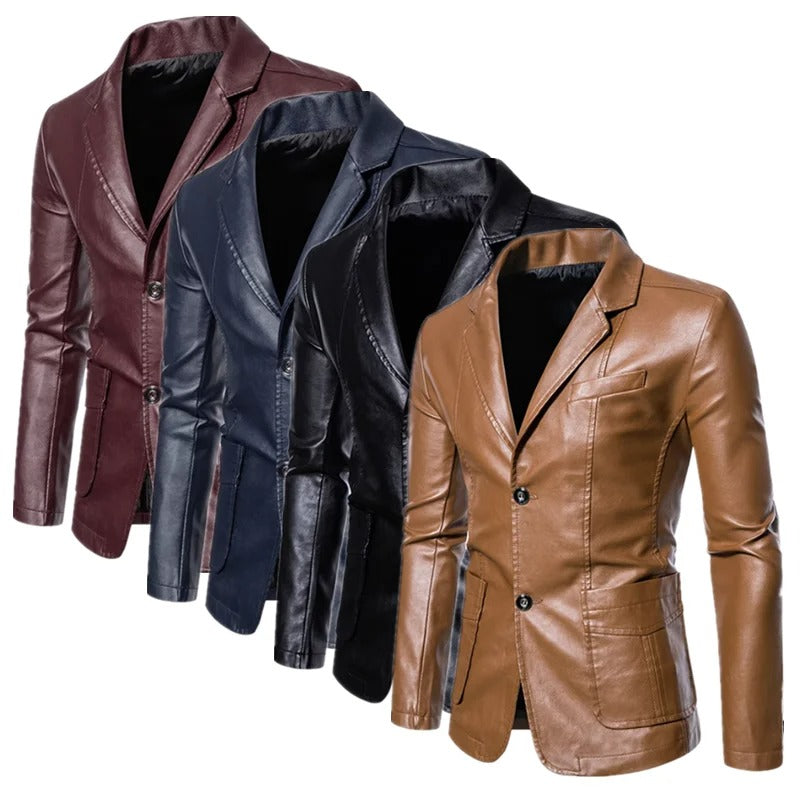 Toby | Casaco de Couro Casual Elegante
