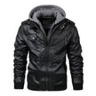 Jareth | Casaco Motard de Couro com Capuz