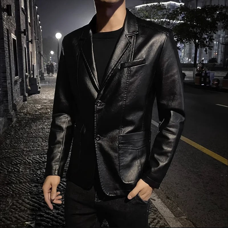 Toby | Casaco de Couro Casual Elegante