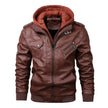 Jareth | Casaco Motard de Couro com Capuz