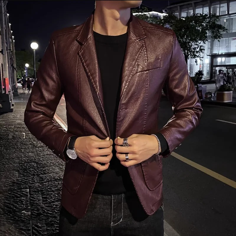 Toby | Casaco de Couro Casual Elegante
