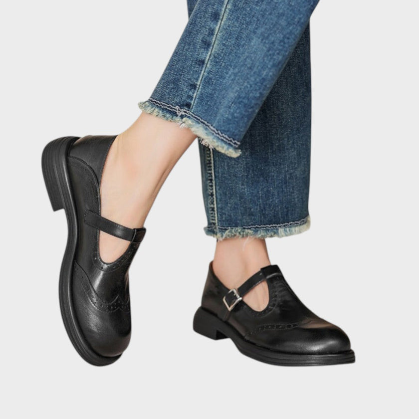 Manon – Sapatos de pele com fivelas laterais