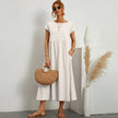 Inês | Vestido Midi em Algodão com Bolsos