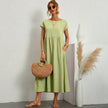 Inês | Vestido Midi em Algodão com Bolsos