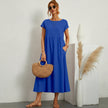 Inês | Vestido Midi em Algodão com Bolsos