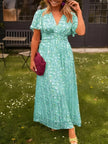 Vestido maxi elegante feminino