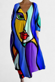 Vestido Fluido com Estampa feminino