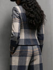 Conjunto Matilde – Blazer Estruturado e Calças Xadrez