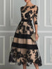 Isabel | Vestido Midi de Tule Bordado Elegante