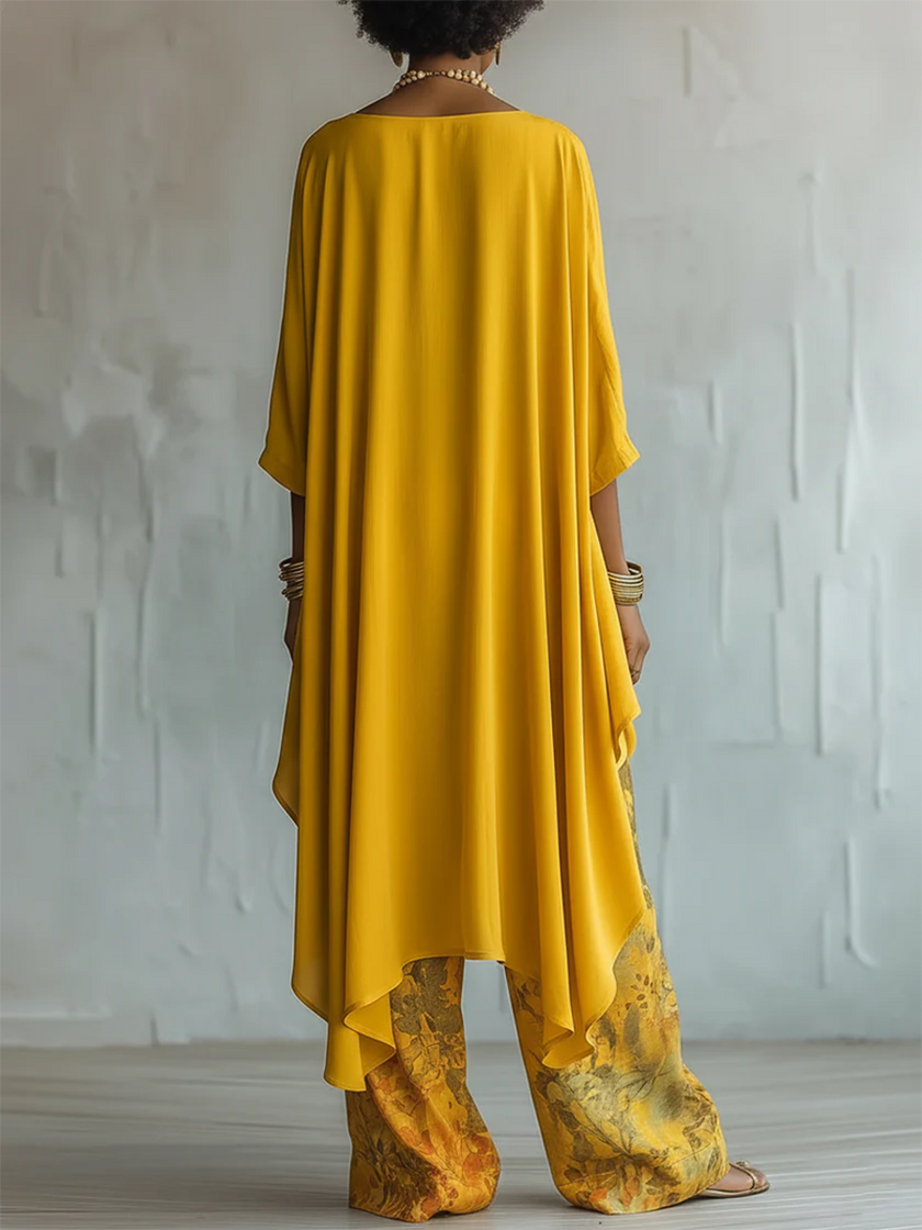 Ayla  | Conjunto Estampado Floral Artístico Elegante